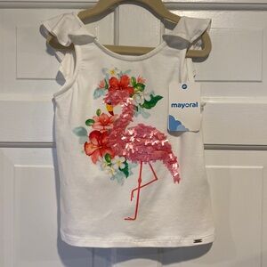 Mayoral sequin T-shirt, size 6